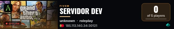 SERVIDOR DEV live status badge