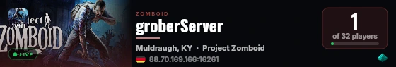 groberServer live status badge
