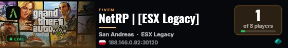 NetRP | [ESX Legacy] live status badge