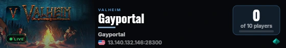Gayportal live status badge