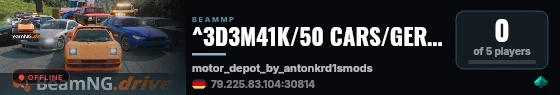 ^3D3M41K/50 CARS/GERMANY live status badge