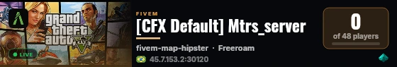 [CFX Default] Mtrs_server live status badge