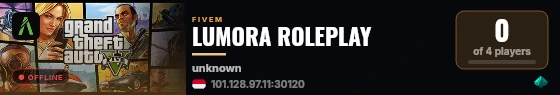 LUMORA ROLEPLAY live status badge