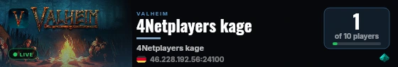 4Netplayers kage live status badge