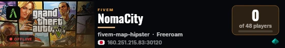 NomaCity live status badge
