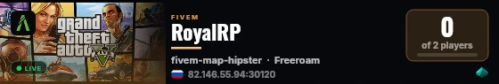 RoyalRP live status badge
