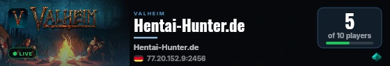 Hentai-Hunter.de live status badge