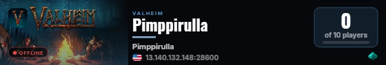 Pimppirulla live status badge