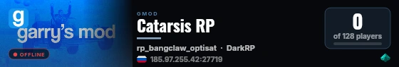 Catarsis RP live status badge