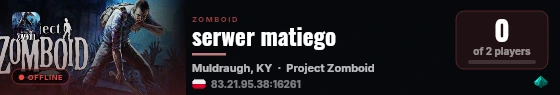 serwer matiego live status badge