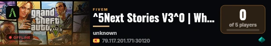 ^5Next Stories V3^0 | Whitelist +18 live status badge