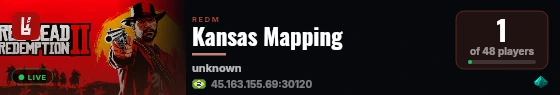 Kansas Mapping live status badge