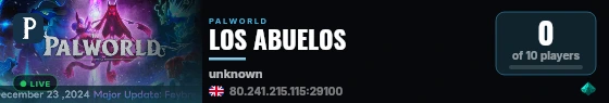 LOS ABUELOS live status badge