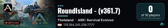 RoundIsland - (v361.7) live status badge