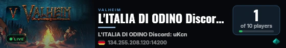 L'ITALIA DI ODINO Discord: uKcnxNVRdR live status badge
