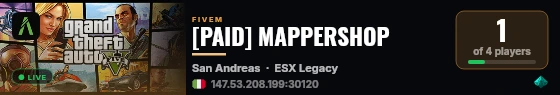 [PAID] MAPPERSHOP live status badge