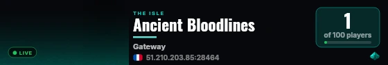 Ancient Bloodlines live status badge