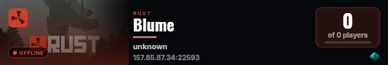 Blume live status badge