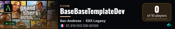 BaseBaseTemplateDev live status badge
