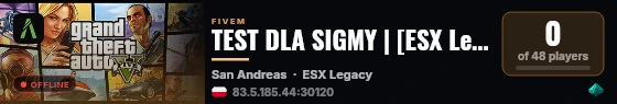 TEST DLA SIGMY | [ESX Legacy] live status badge