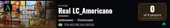 Real LC_Americano live status badge