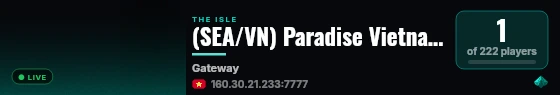(SEA/VN) Paradise Vietnam|discord.gg/jYaQndn7sY live status badge