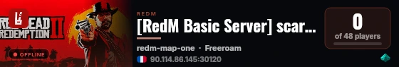 [RedM Basic Server] scar western live status badge