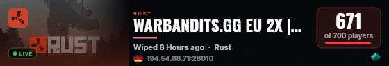 WARBANDITS.GG EU 2X |Solo/Duo/Trio|X2 JUST FULLWIPED live status badge