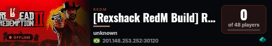 [Rexshack RedM Build] RedZone live status badge