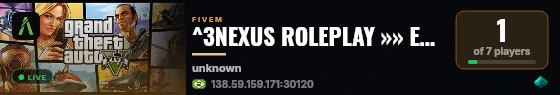 ^3NEXUS ROLEPLAY »» ENTRE E GANHE UM VIP ««😈 live status badge