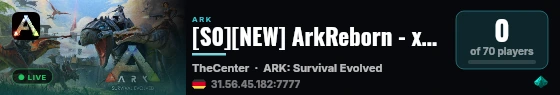 [S0][NEW] ArkReborn - x1000 TheCenter - (v358.24) live status badge