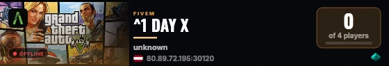 ^1 DAY X live status badge