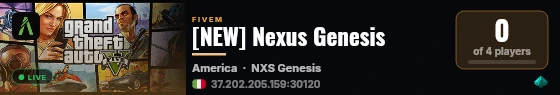[NEW] Nexus Genesis live status badge
