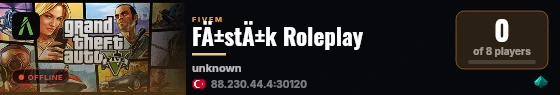 FÄ±stÄ±k Roleplay live status badge