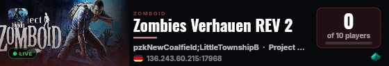 Zombies Verhauen REV 2 live status badge