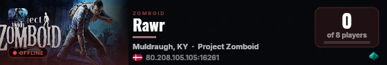 Rawr live status badge