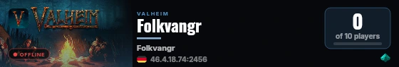Folkvangr live status badge