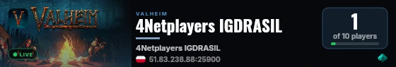 4Netplayers IGDRASIL live status badge