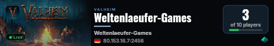 Weltenlaeufer-Games live status badge