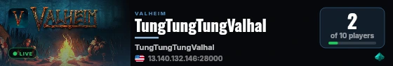 TungTungTungValhal live status badge