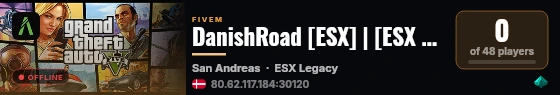 DanishRoad [ESX] | [ESX Legacy] live status badge