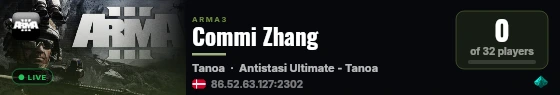 Commi Zhang live status badge