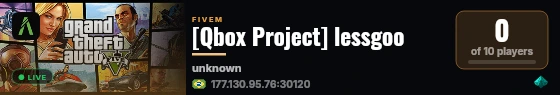 [Qbox Project] lessgoo live status badge