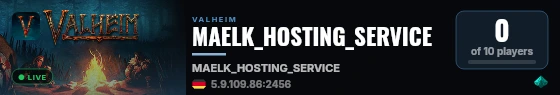 MAELK_HOSTING_SERVICE live status badge