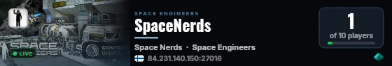 SpaceNerds live status badge