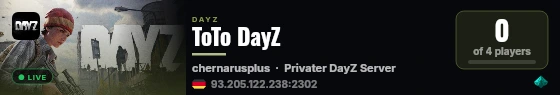 ToTo DayZ live status badge