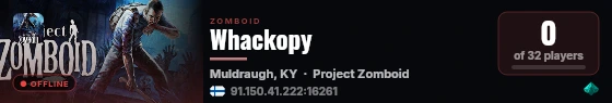 Whackopy live status badge