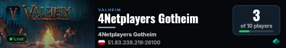 4Netplayers Gotheim live status badge