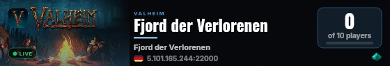 Fjord der Verlorenen live status badge