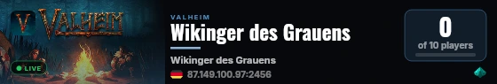 Wikinger des Grauens live status badge